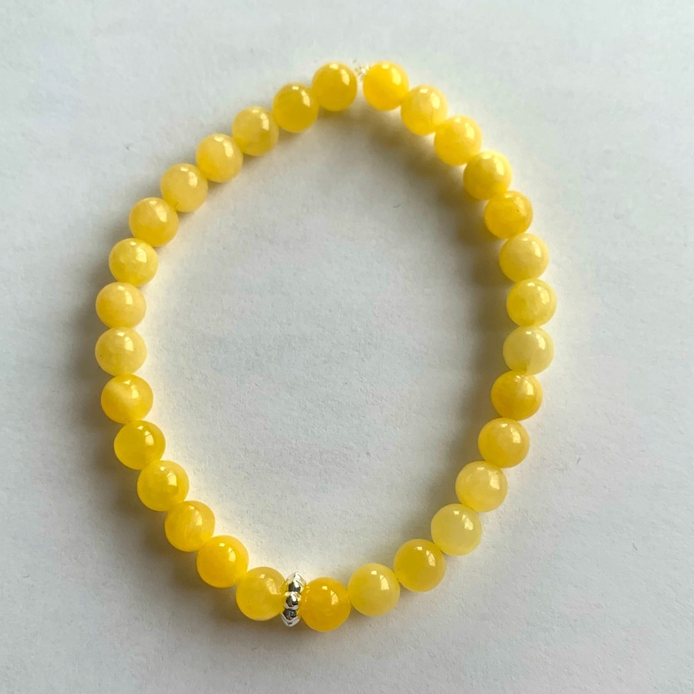 Yellow Jade handmade Bracelet